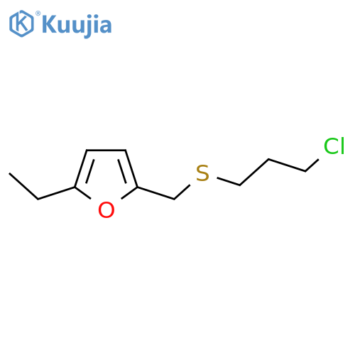 2-{(3-chloropropyl)sulfanylmethyl}-5-ethylfuran structure