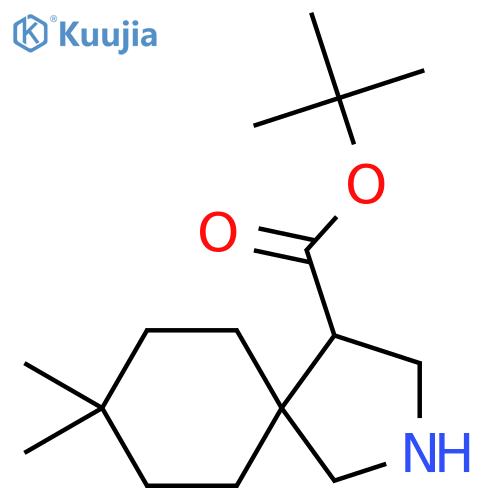 tert-butyl 8,8-dimethyl-2-azaspiro4.5decane-4-carboxylate structure