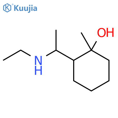 2-1-(ethylamino)ethyl-1-methylcyclohexan-1-ol structure