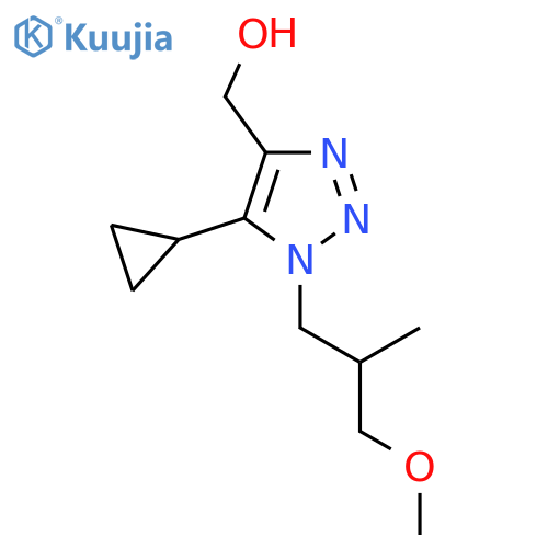 5-cyclopropyl-1-(3-methoxy-2-methylpropyl)-1H-1,2,3-triazol-4-ylmethanol structure
