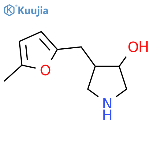 4-(5-methylfuran-2-yl)methylpyrrolidin-3-ol structure