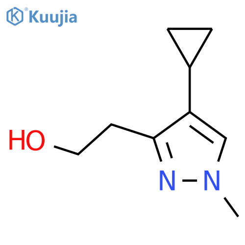 2-(4-cyclopropyl-1-methyl-1H-pyrazol-3-yl)ethan-1-ol structure