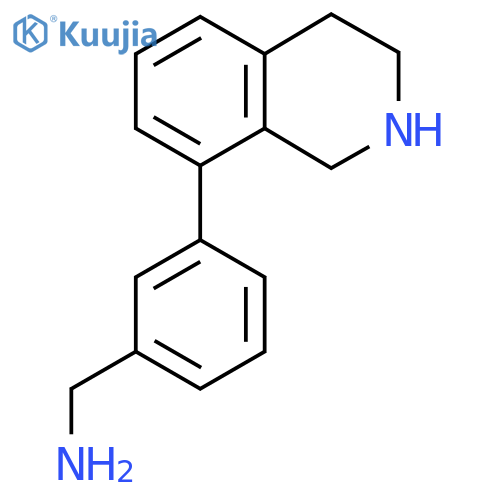 3-(1,2,3,4-tetrahydroisoquinolin-8-yl)phenylmethanamine structure