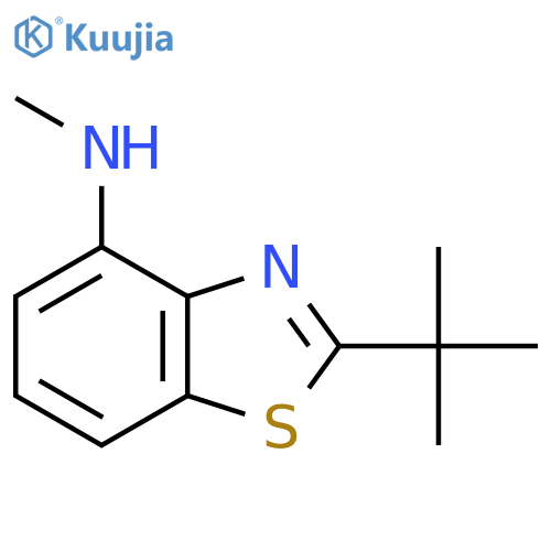 2-tert-butyl-N-methyl-1,3-benzothiazol-4-amine structure
