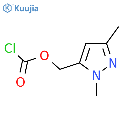 (1,3-dimethyl-1H-pyrazol-5-yl)methyl chloroformate structure