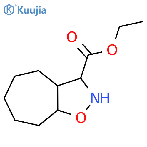 ethyl octahydro-2H-cycloheptad1,2oxazole-3-carboxylate structure