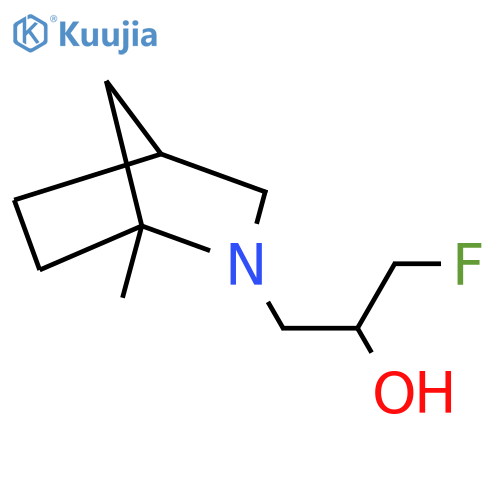 1-fluoro-3-{1-methyl-2-azabicyclo2.2.1heptan-2-yl}propan-2-ol structure