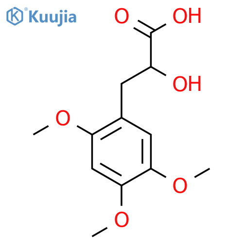 2-hydroxy-3-(2,4,5-trimethoxyphenyl)propanoic acid structure