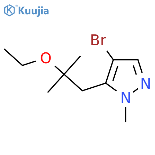 4-bromo-5-(2-ethoxy-2-methylpropyl)-1-methyl-1H-pyrazole structure