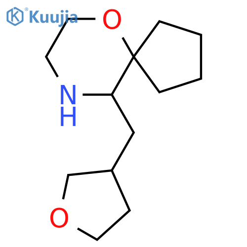 10-(oxolan-3-ylmethyl)-6-oxa-9-azaspiro4.5decane structure