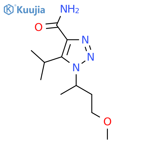 1-(4-methoxybutan-2-yl)-5-(propan-2-yl)-1H-1,2,3-triazole-4-carboxamide structure