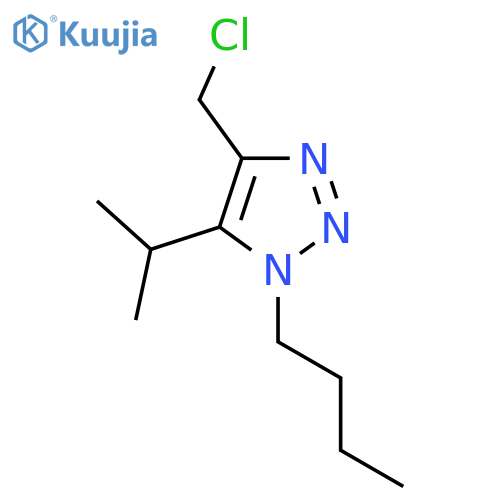 1-butyl-4-(chloromethyl)-5-(propan-2-yl)-1H-1,2,3-triazole structure