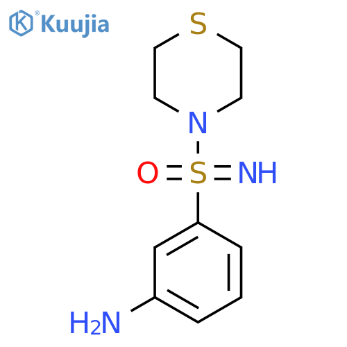 (3-aminophenyl)(thiomorpholin-4-yl)imino-lambda6-sulfanylone structure