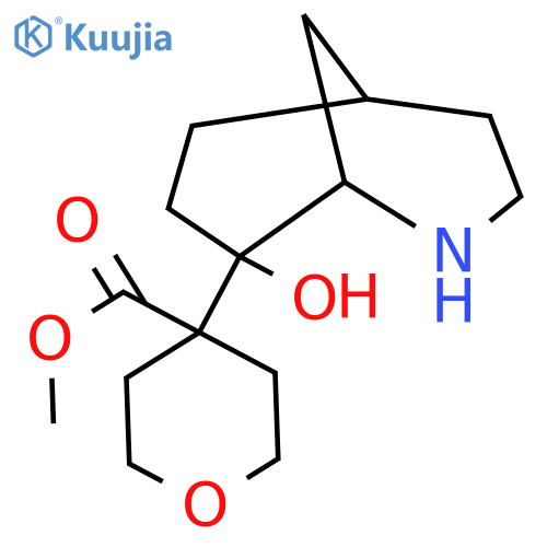methyl 4-{8-hydroxy-2-azabicyclo3.3.1nonan-8-yl}oxane-4-carboxylate structure