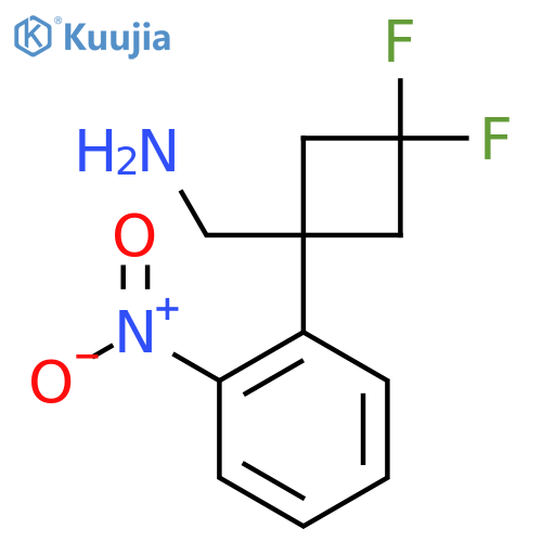 3,3-difluoro-1-(2-nitrophenyl)cyclobutylmethanamine structure