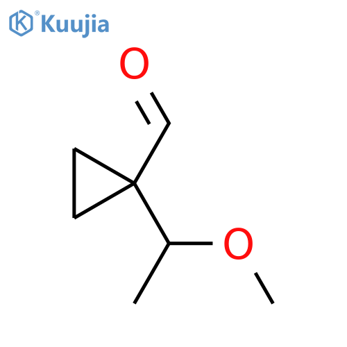 1-(1-methoxyethyl)cyclopropane-1-carbaldehyde structure