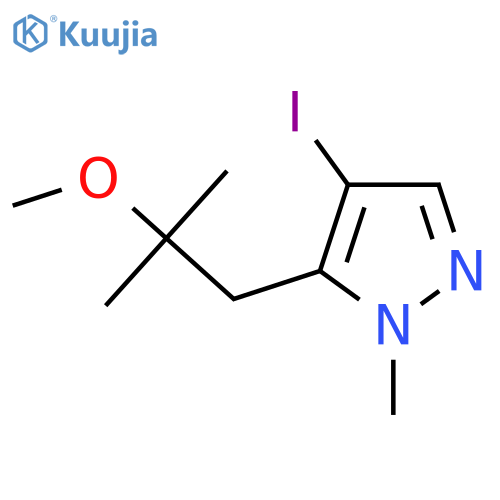 4-iodo-5-(2-methoxy-2-methylpropyl)-1-methyl-1H-pyrazole structure