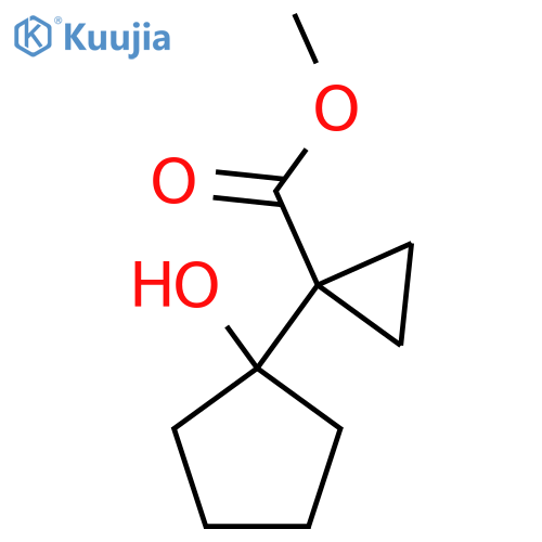 Methyl 1-(1-hydroxycyclopentyl)cyclopropane-1-carboxylate structure