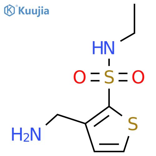 3-(aminomethyl)-N-ethylthiophene-2-sulfonamide structure
