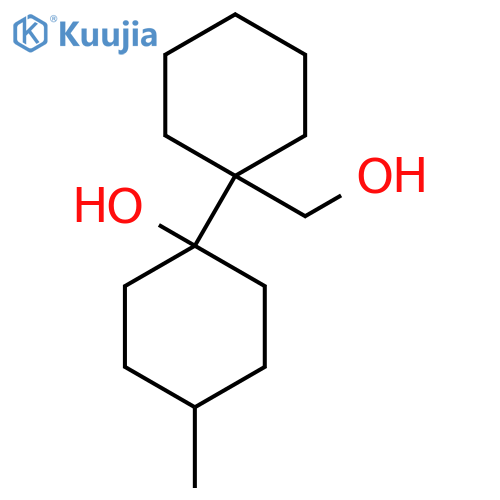 1-1-(hydroxymethyl)cyclohexyl-4-methylcyclohexan-1-ol structure