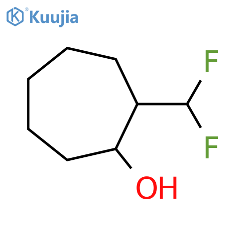 2-(difluoromethyl)cycloheptan-1-ol structure