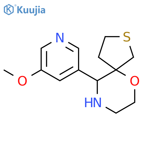 10-(5-methoxypyridin-3-yl)-6-oxa-2-thia-9-azaspiro4.5decane structure