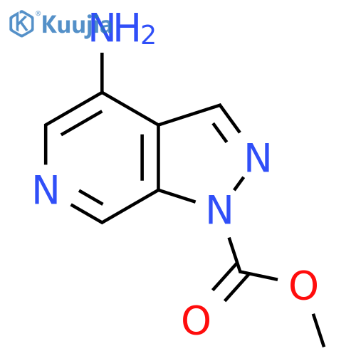 methyl 4-amino-1H-pyrazolo3,4-cpyridine-1-carboxylate structure