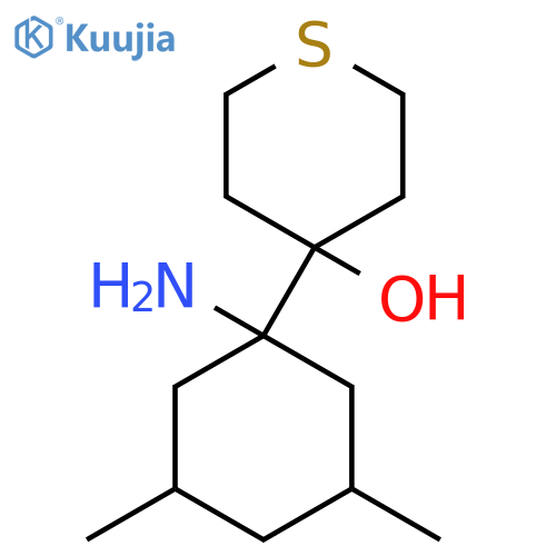 4-(1-amino-3,5-dimethylcyclohexyl)thian-4-ol structure