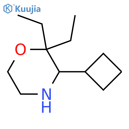 3-cyclobutyl-2,2-diethylmorpholine structure