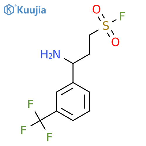 3-amino-3-3-(trifluoromethyl)phenylpropane-1-sulfonyl fluoride structure