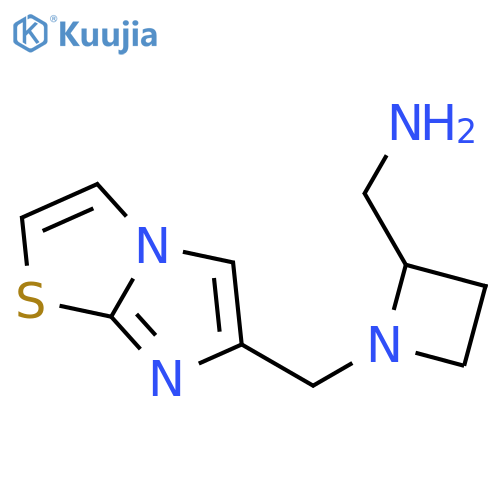 1-({imidazo2,1-b1,3thiazol-6-yl}methyl)azetidin-2-ylmethanamine structure