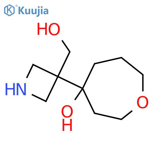 4-3-(hydroxymethyl)azetidin-3-yloxepan-4-ol structure