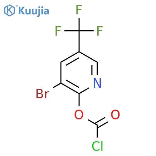3-bromo-5-(trifluoromethyl)pyridin-2-yl chloroformate structure