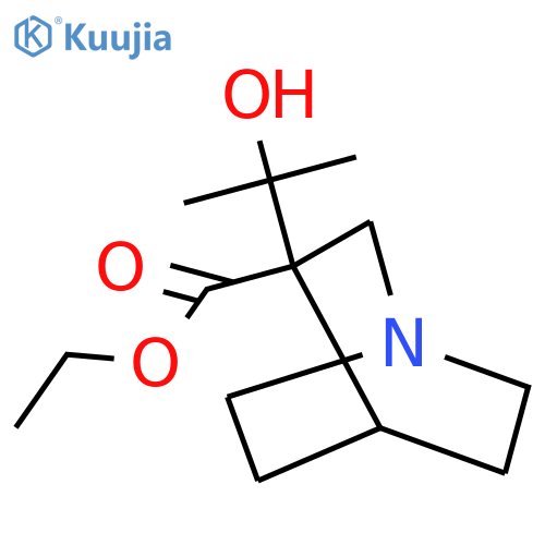 ethyl 3-(2-hydroxypropan-2-yl)-1-azabicyclo2.2.2octane-3-carboxylate structure
