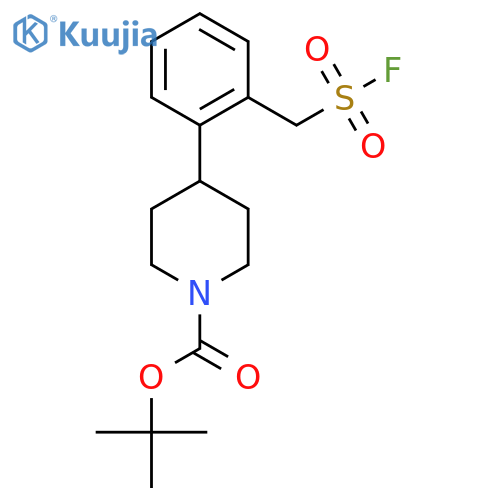 tert-butyl 4-{2-(fluorosulfonyl)methylphenyl}piperidine-1-carboxylate structure
