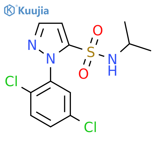 1-(2,5-dichlorophenyl)-N-(propan-2-yl)-1H-pyrazole-5-sulfonamide structure