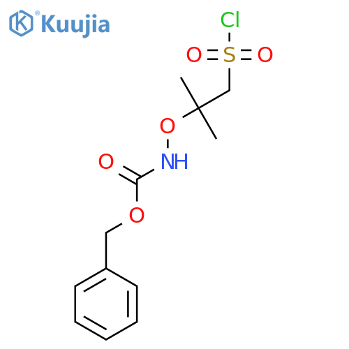 benzyl N-{1-(chlorosulfonyl)-2-methylpropan-2-yloxy}carbamate structure