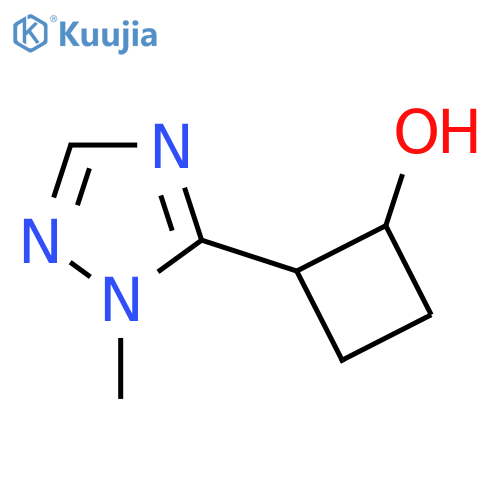 2-(1-methyl-1H-1,2,4-triazol-5-yl)cyclobutan-1-ol structure