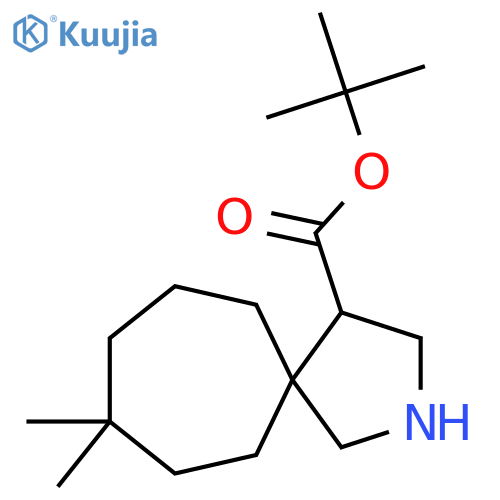 tert-butyl 8,8-dimethyl-2-azaspiro4.6undecane-4-carboxylate structure