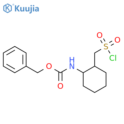 benzyl N-{2-(chlorosulfonyl)methylcyclohexyl}carbamate structure