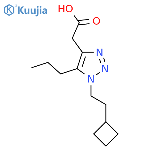 2-1-(2-cyclobutylethyl)-5-propyl-1H-1,2,3-triazol-4-ylacetic acid structure