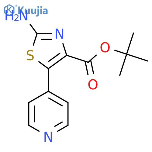 tert-butyl 2-amino-5-(pyridin-4-yl)-1,3-thiazole-4-carboxylate structure