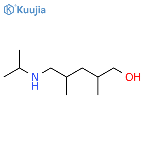 2,4-dimethyl-5-(propan-2-yl)aminopentan-1-ol structure