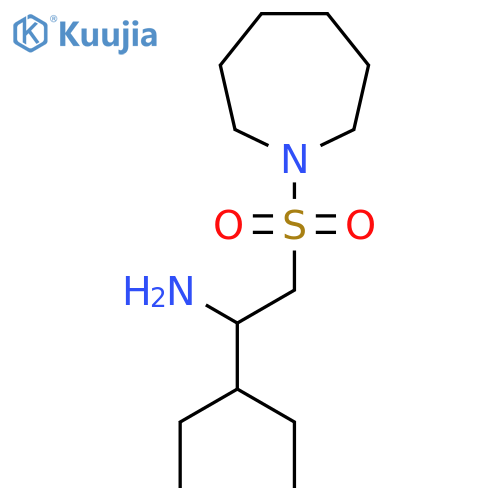1-(azepane-1-sulfonyl)-3-ethylpentan-2-amine structure