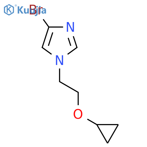 4-bromo-1-(2-cyclopropoxyethyl)-1H-imidazole structure