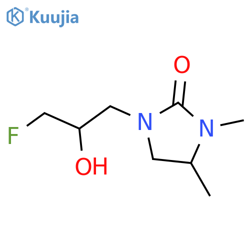 1-(3-fluoro-2-hydroxypropyl)-3,4-dimethylimidazolidin-2-one structure