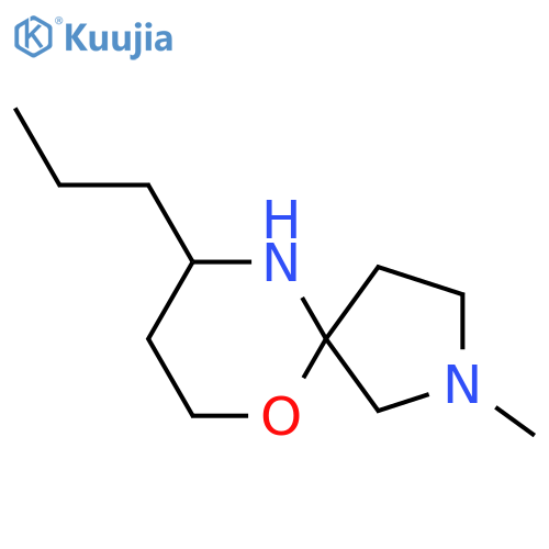 2-methyl-9-propyl-6-oxa-2,10-diazaspiro4.5decane structure