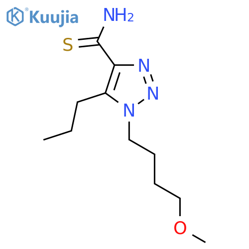 1-(4-methoxybutyl)-5-propyl-1H-1,2,3-triazole-4-carbothioamide structure