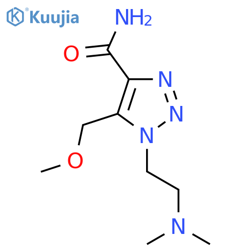 1-2-(dimethylamino)ethyl-5-(methoxymethyl)-1H-1,2,3-triazole-4-carboxamide structure