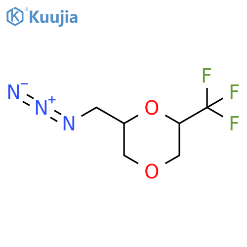 2-(azidomethyl)-6-(trifluoromethyl)-1,4-dioxane structure